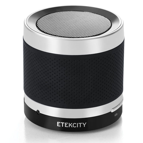 Etekcity® RoverBeats T3 Ultra Portable Wireless Bluetooth Speaker with Built-in Mic, Enhanced Bass Resonator, Powerful Sound, Rechargeable for MP3 Players, Smart Phones, Pads, Laptops and Many Other Devices (Black)